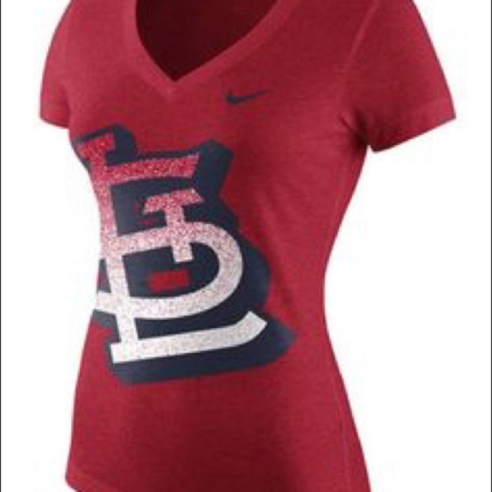 Nike St. Louis Cardinals V Neck Athletic Cut Tee
